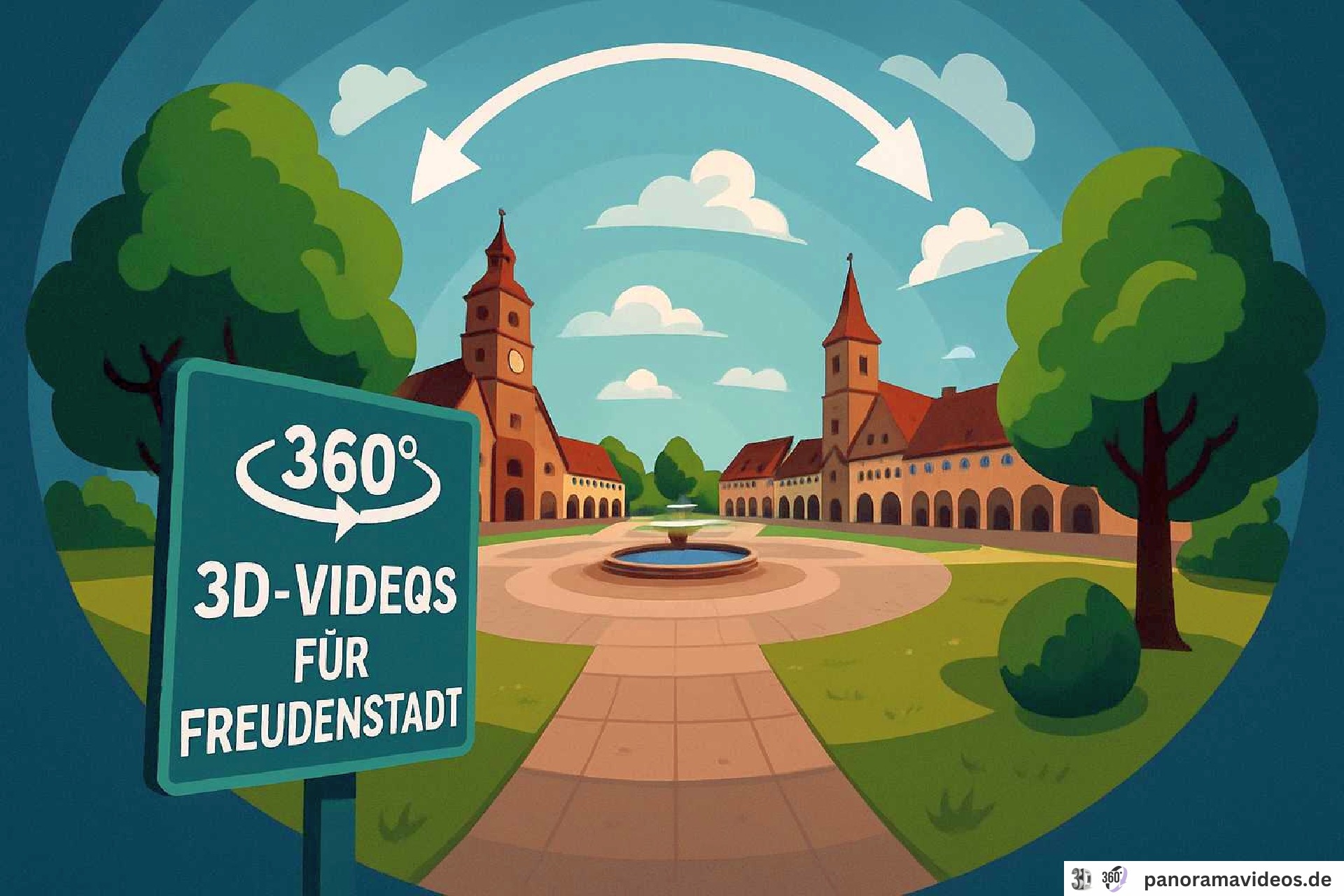 360° Panoramavideos Freudenstadt